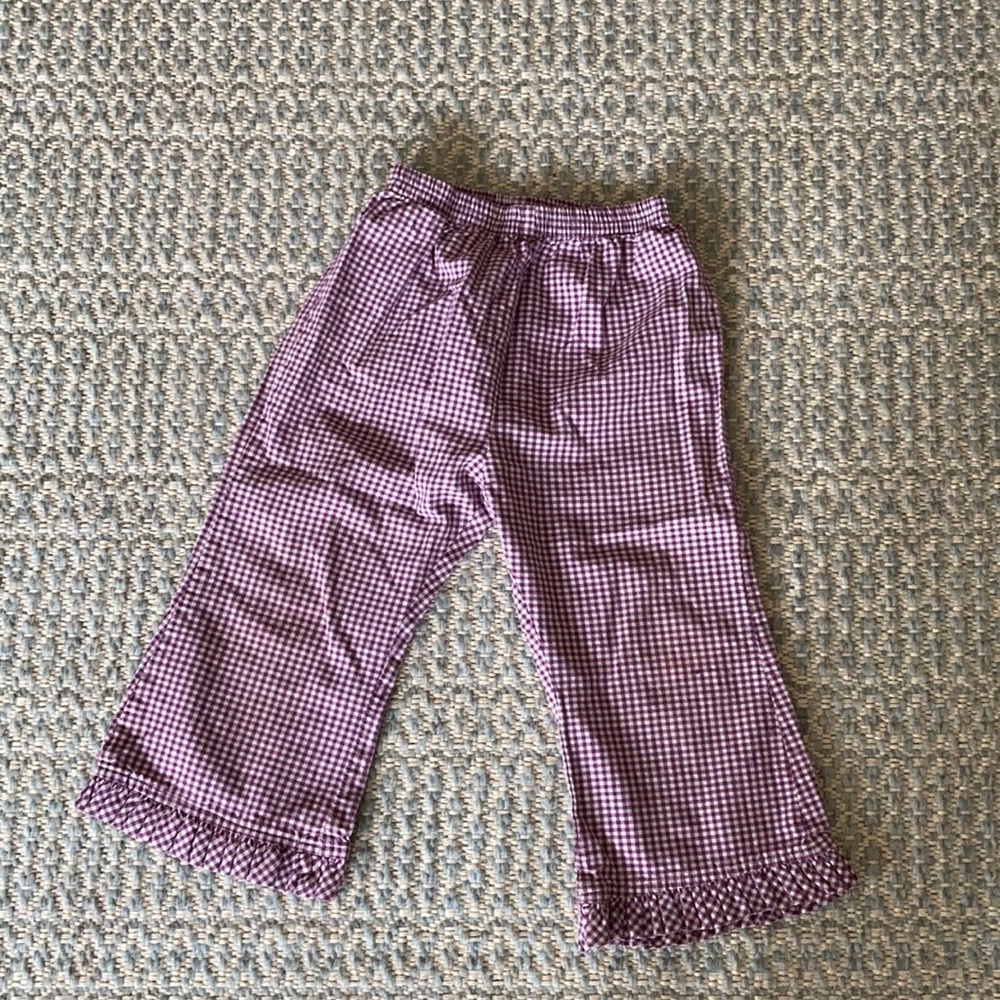girls gingham pants